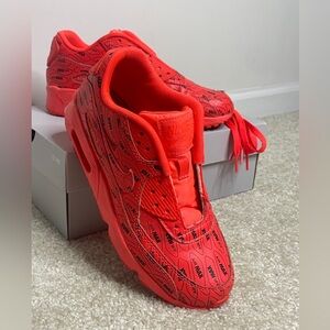Nike Air Max 90- Vibrant Red Sneakers